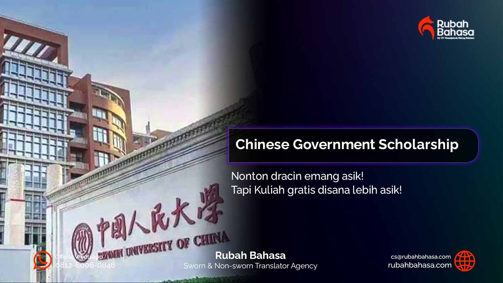 informasi Chinese Government Scholarship 2026 dan tips lolos seleksi administrasi beasiswa kuliah di China