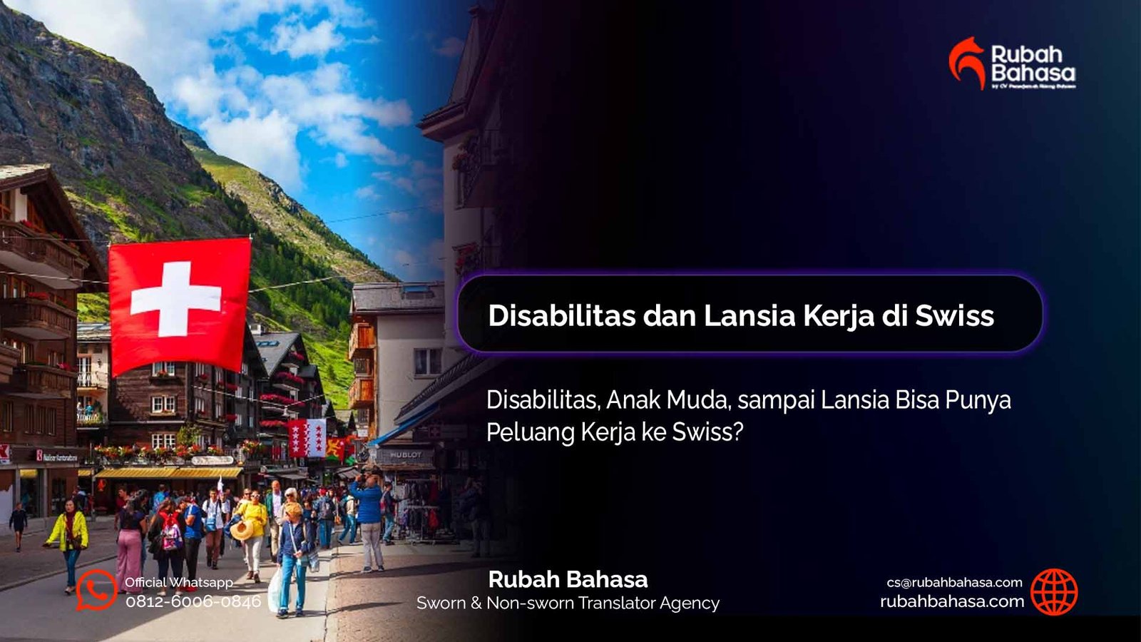 Program kerja sama Indonesia–Swiss yang membuka peluang kerja bagi anak muda hingga penyandang disabilitas, termasuk pelatihan, pengembangan keterampilan, dan akses ke dunia kerja.