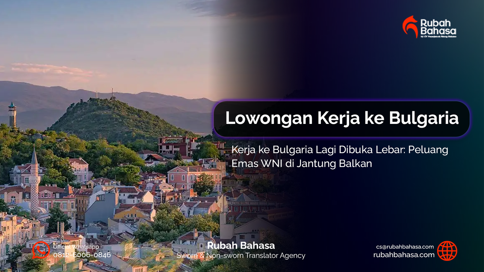 Konten tentang peluang kerja di Bulgaria, mulai dari lowongan kerja luar negeri, kebutuhan tenaga kerja internasional, hingga peluang karier dan kehidupan kerja di Eropa bagi generasi muda Indonesia.