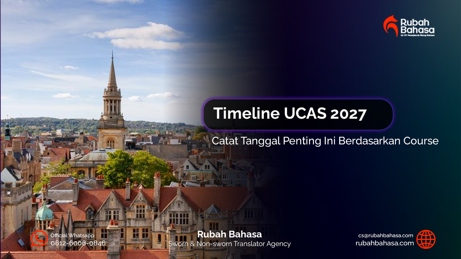 Informasi UCAS 2027: deadline dan timeline pendaftaran kuliah di Inggris