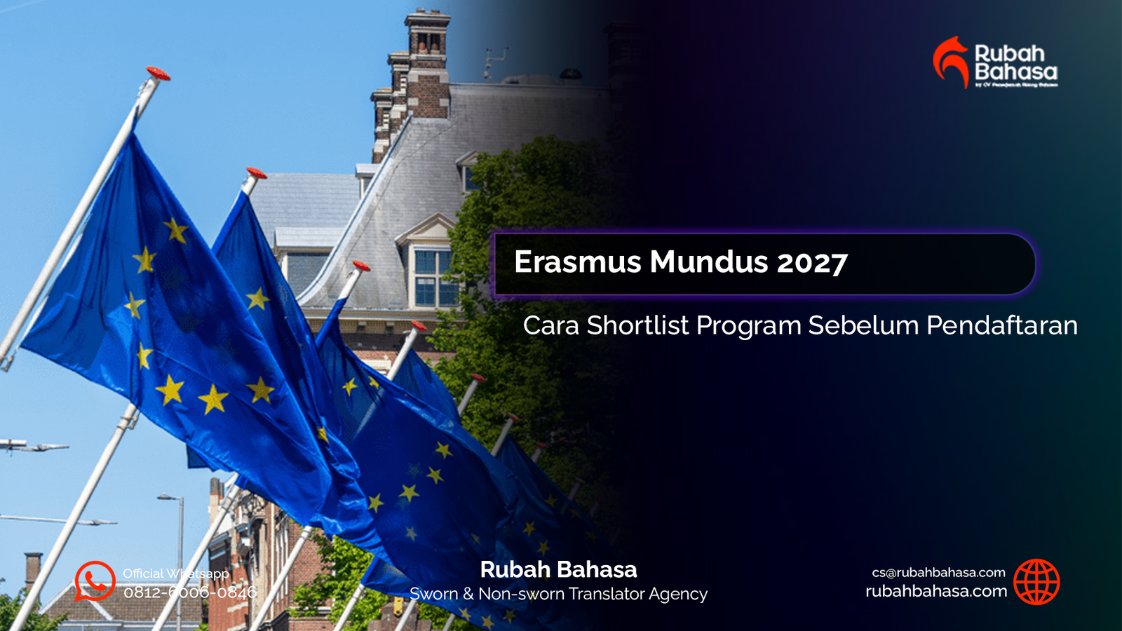 Panduan membuat shortlist program Erasmus Mundus 2027